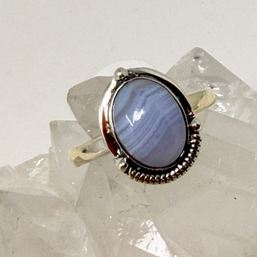 Ring - Blue Lace Agate - Size 10
