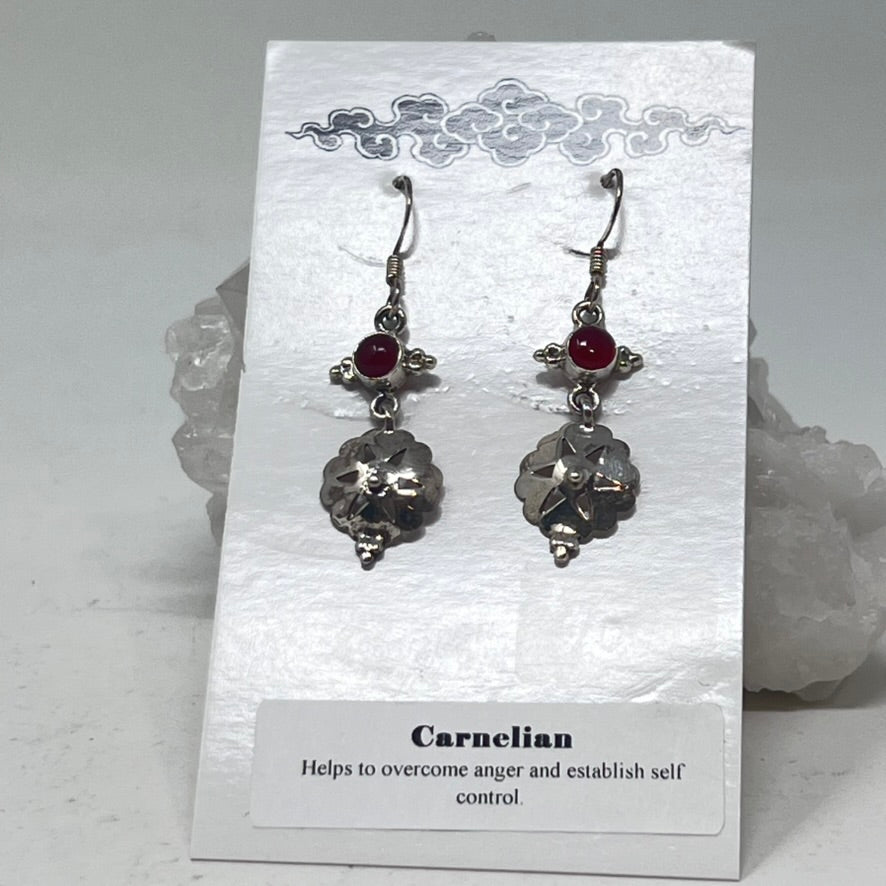 Earrings - Carnelian