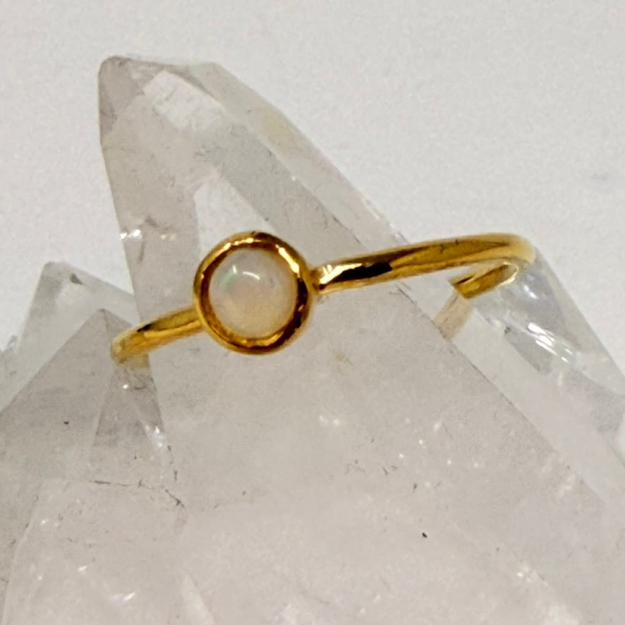 Gold Ring - Opal