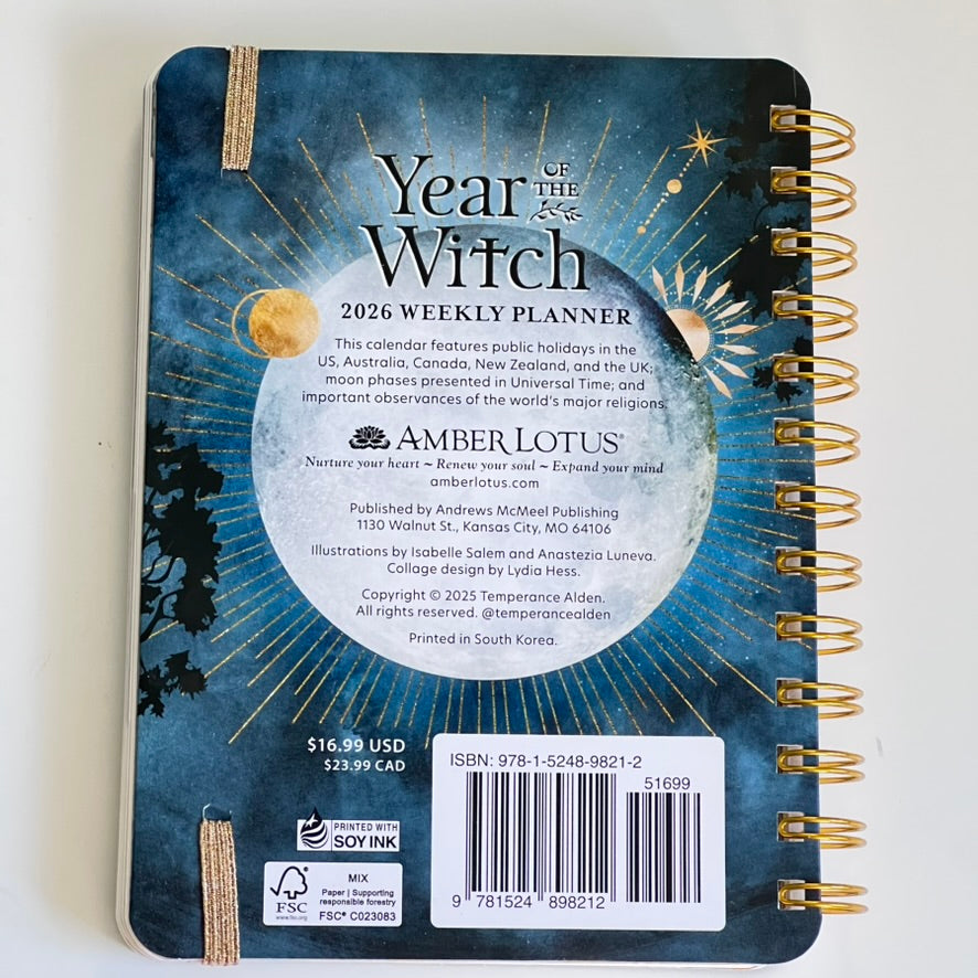 2026 Year of the Witch Weekly Planner