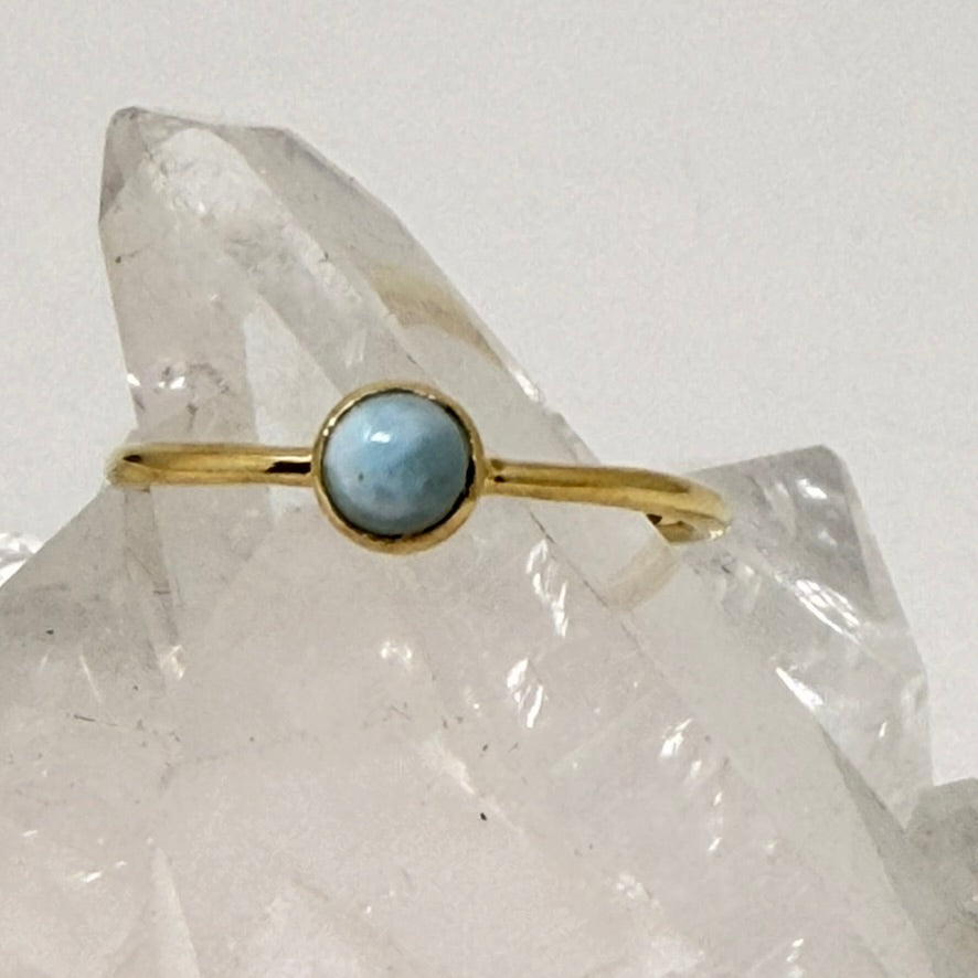 Gold Ring - Aquamarine