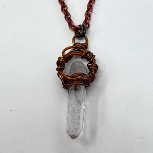 Necklace by Amy Nicholls - Clear Quartz Point