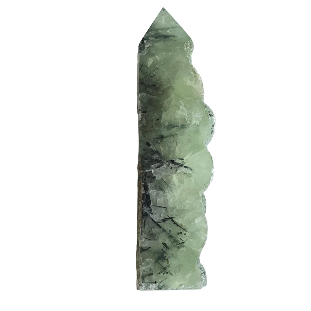 Prehnite (with Tourmaline) - Tower