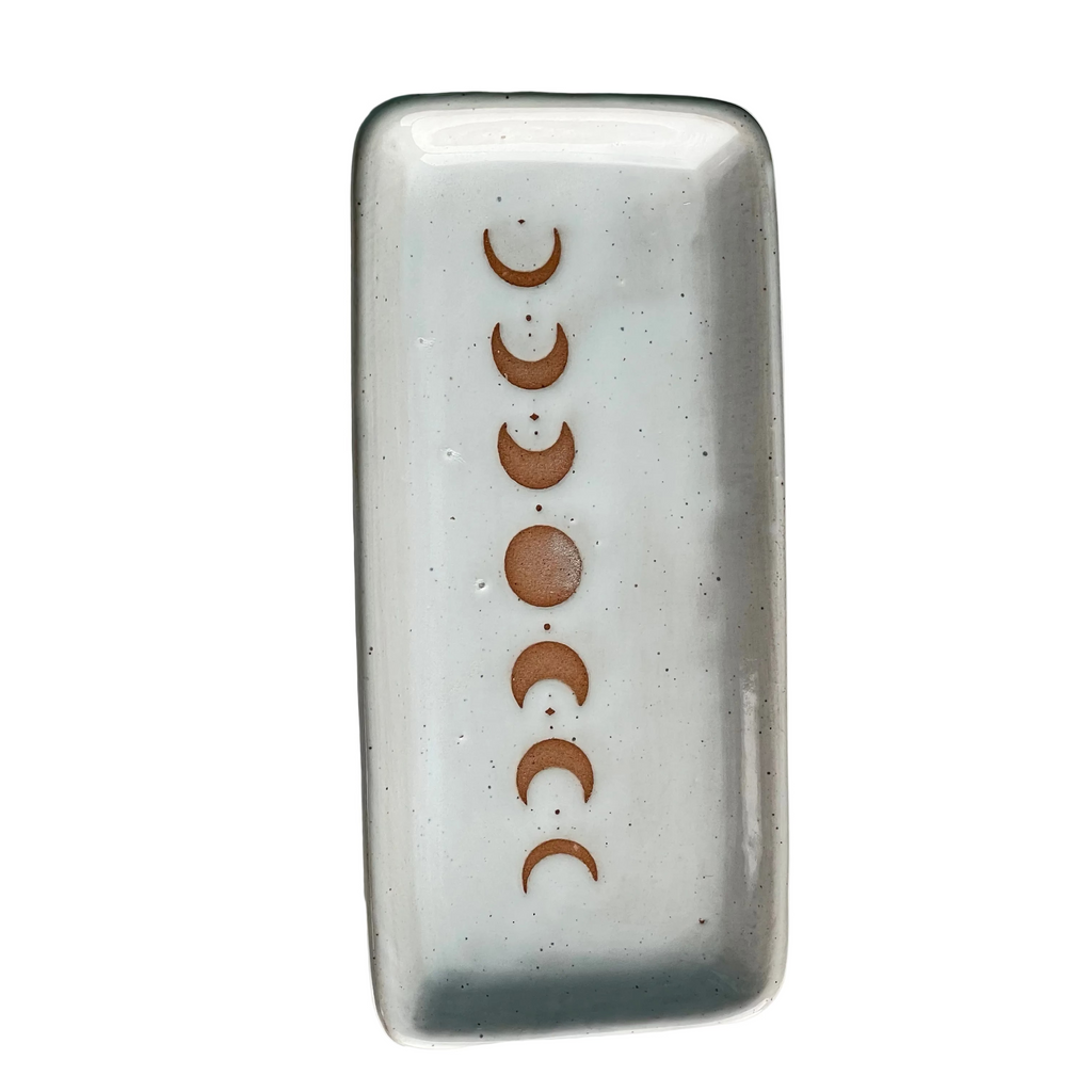 Trinket Dish/Plate - Moon Phases - Rectangle