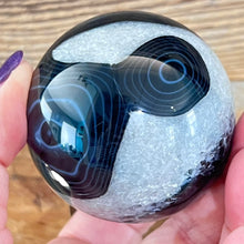Load image into Gallery viewer, Black Agate Sphere
