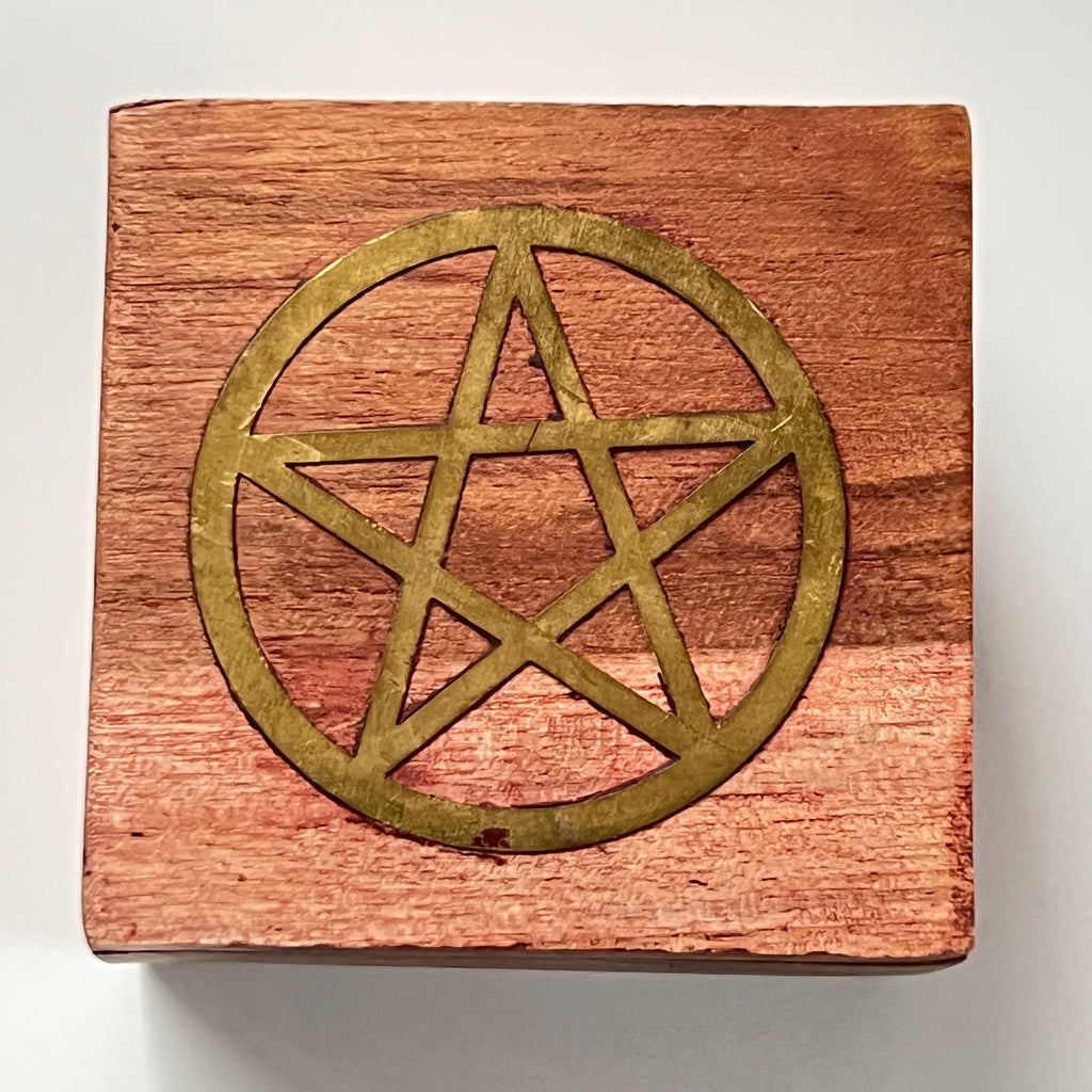 Wood Box - Pentacle (Small)