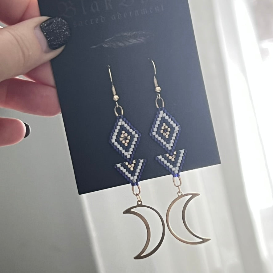 Earrings by BlakByrd - Dangly Moon