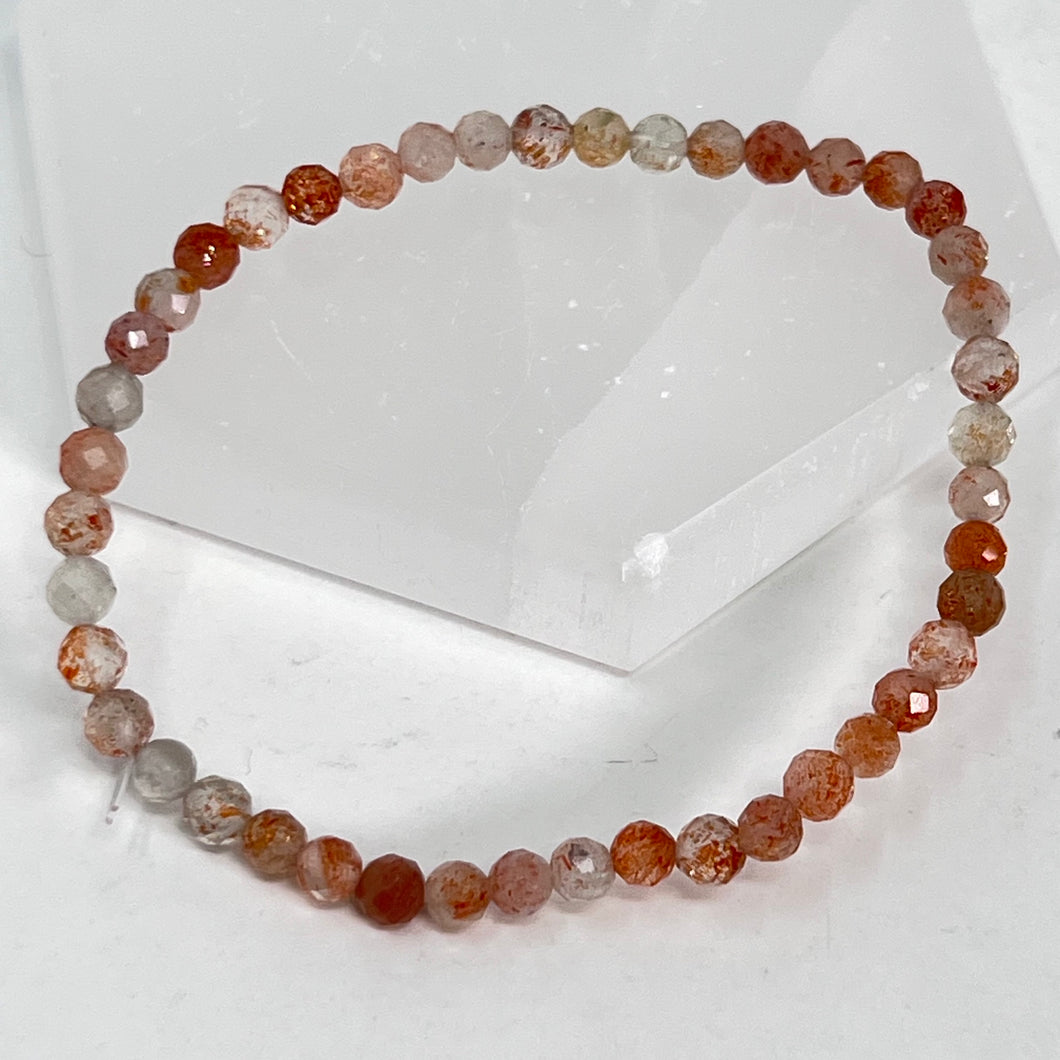 Bracelet - Golden Sunstone  (faceted) 4mm