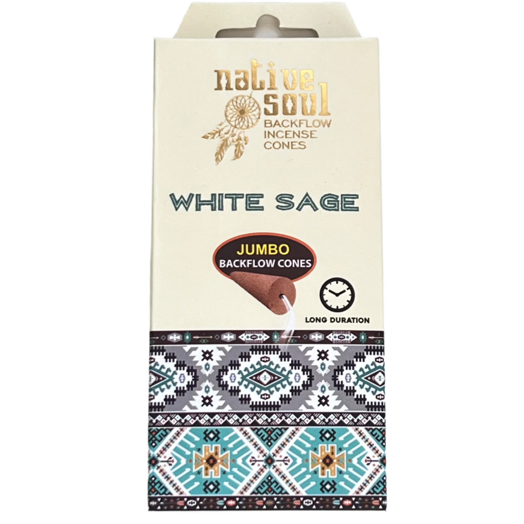 Backflow Cone Incense - White Sage