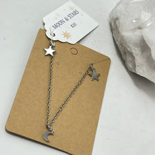 Load image into Gallery viewer, Necklace by SoulSkin - MOON &amp; STARS - $20
