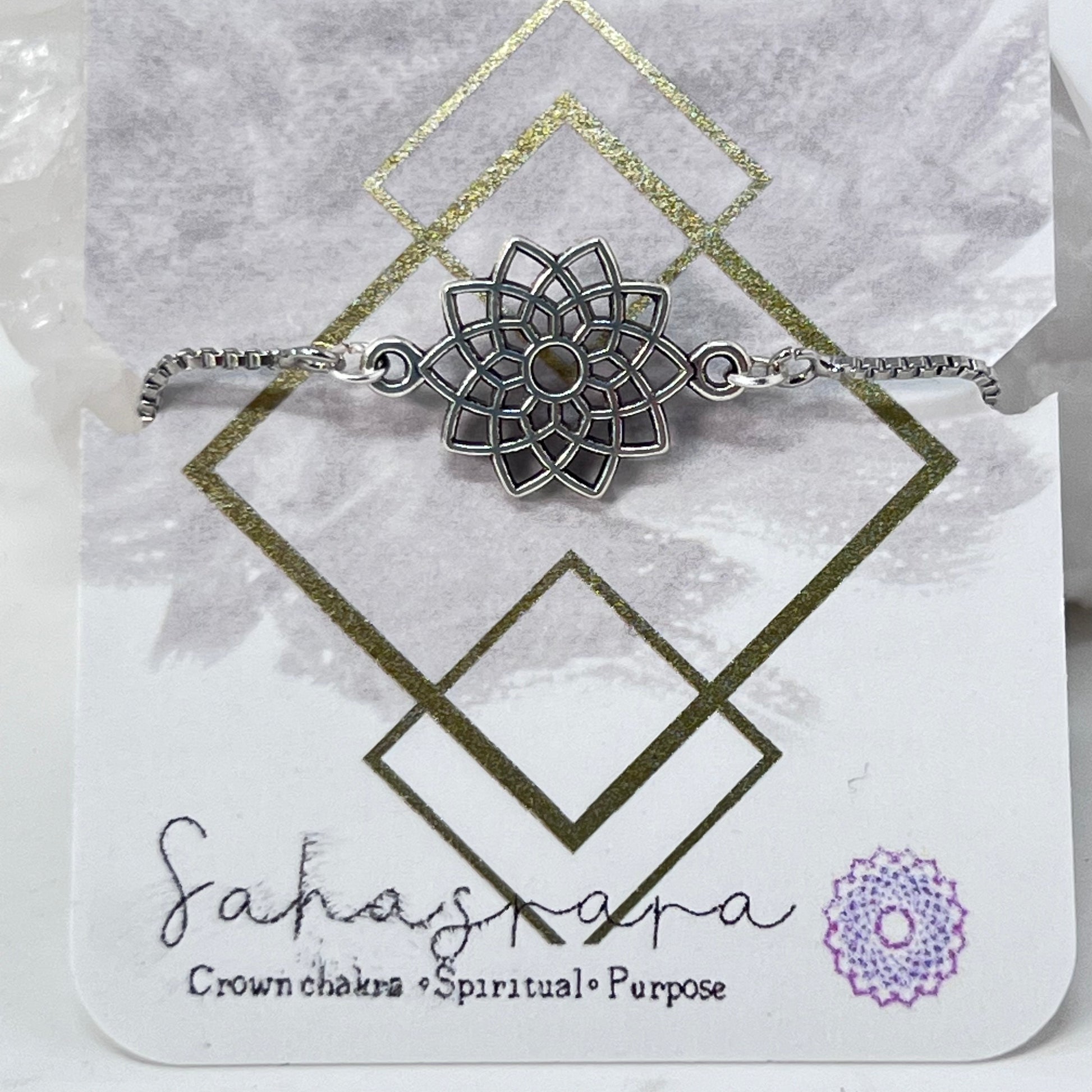 Bracelet (Adjustable) Chakra Symbol by Crafted Alchemy Co (Options) ON SALE