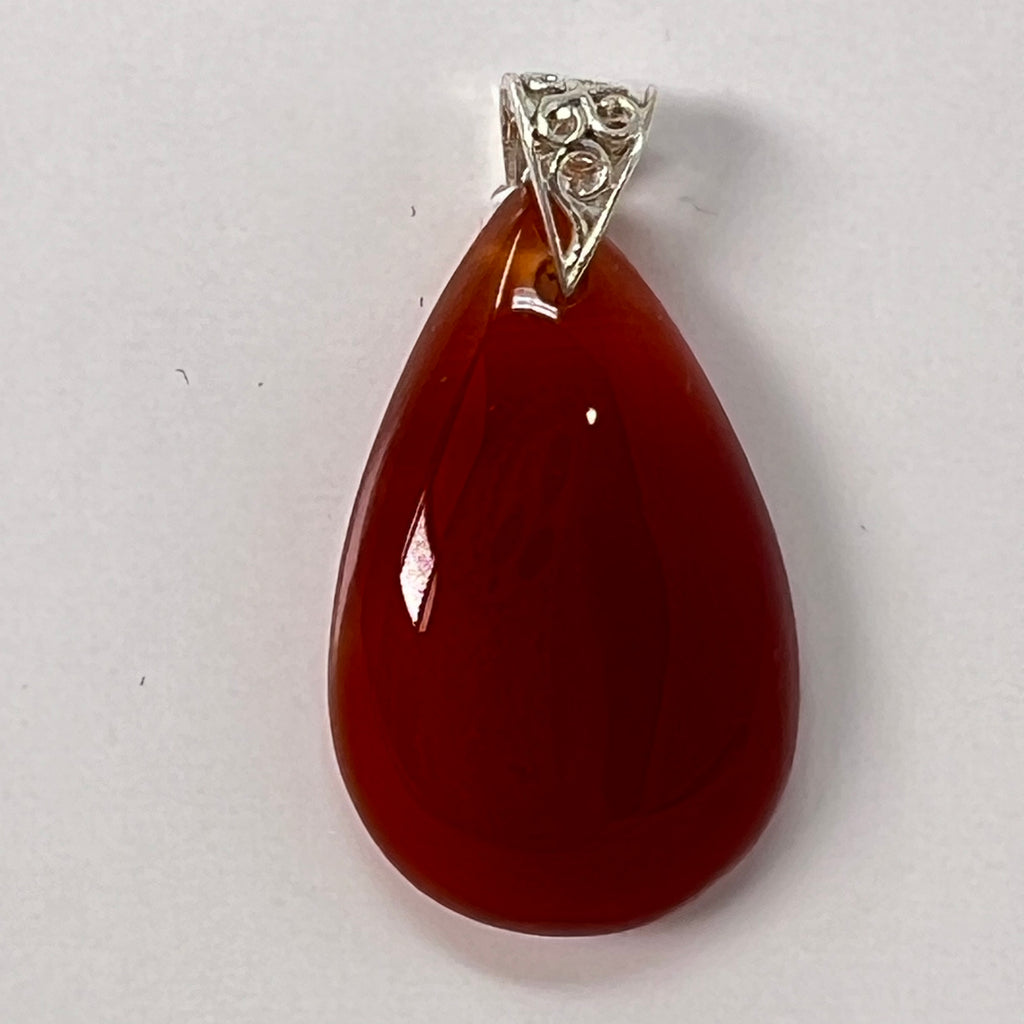 Pendant - Carnelian (Teardrop)