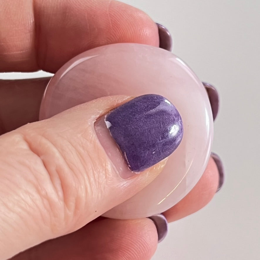 Rose Quartz Worry Stone (Thumbstone)
