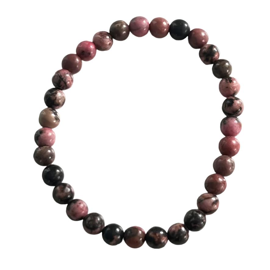 Bracelet - Rhodonite 6mm
