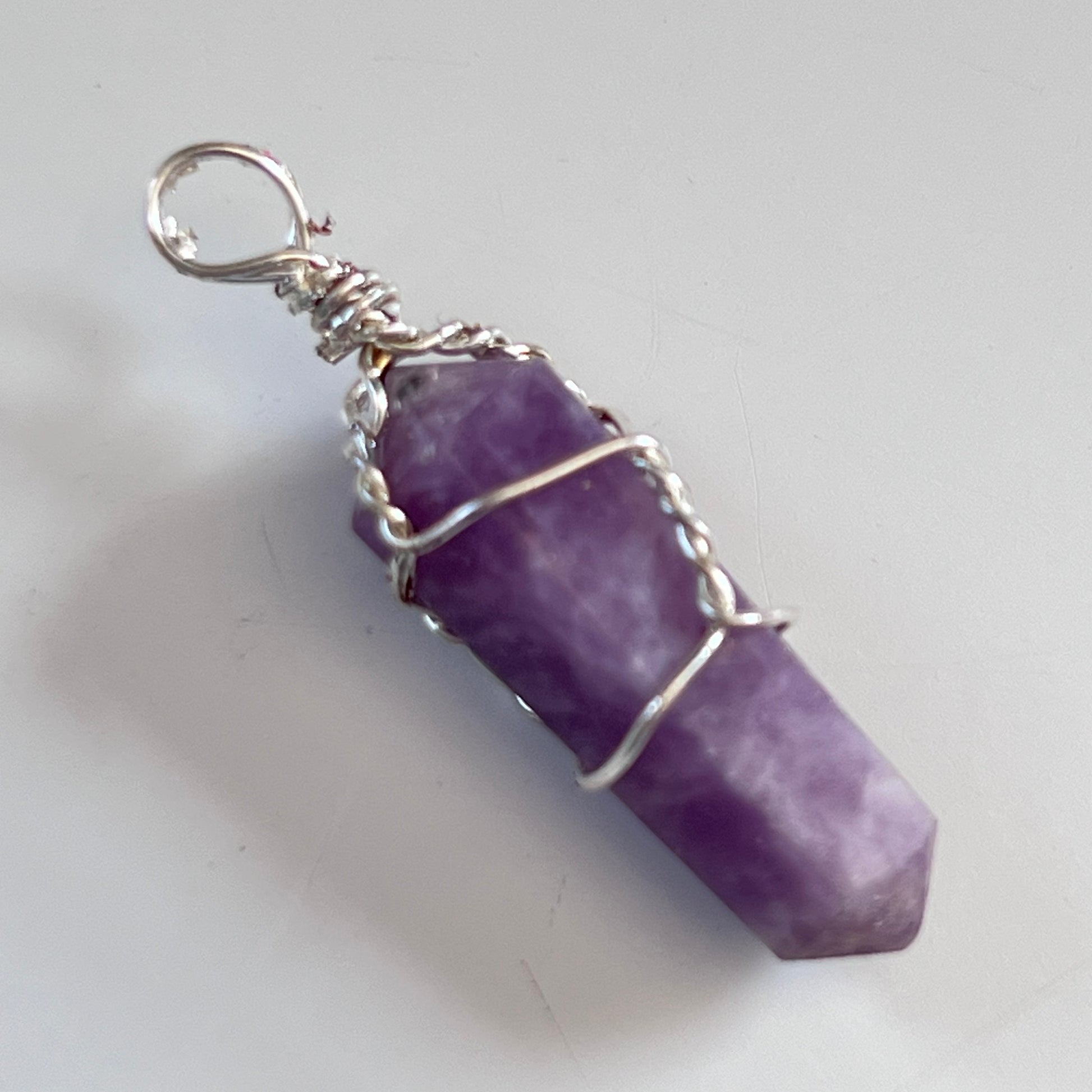 Wire Wrapped Crystal Pendant (18 Options)