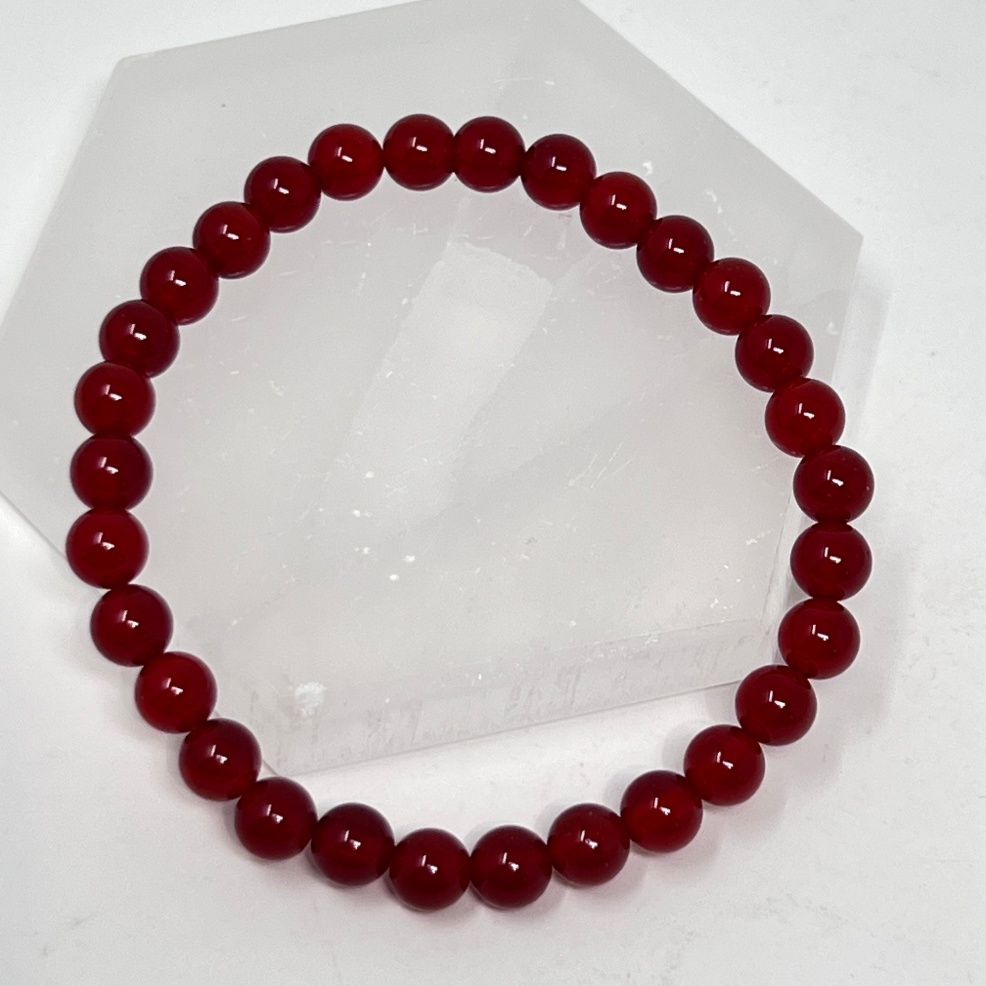 Bracelet - Carnelian 6mm