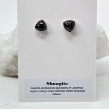 Load image into Gallery viewer, Earrings - Shungite (Triangle)
