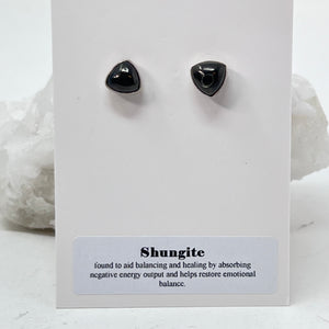 Earrings - Shungite (Triangle)