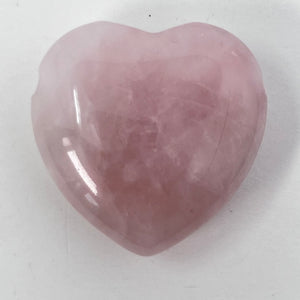 Rose Quartz Mini Heart Pendant (Drilled for Cord)