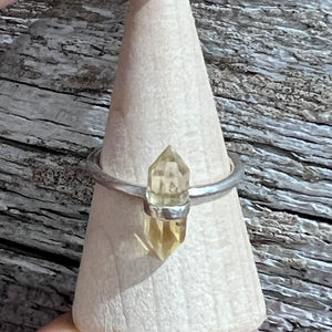 Quartz & Canary Clarity Ring (Clear Quartz & Citrine options)