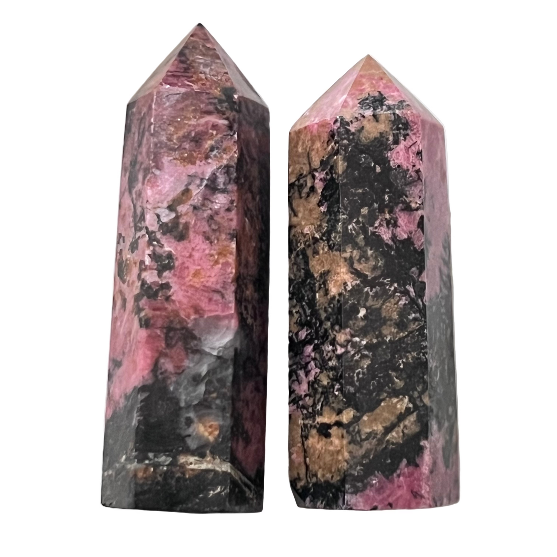 Rhodonite Tower/Standing Point - $25