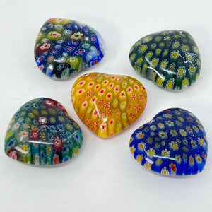 Mini Glass Hearts (Millefiori)