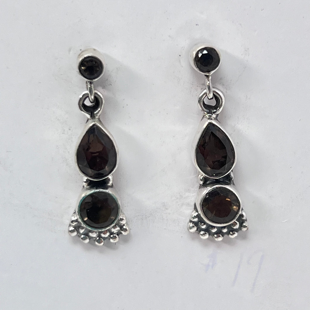 Earrings - Smoky Quartz