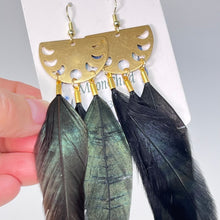 Load image into Gallery viewer, Feather Earrings by BlakByrd - Moonchild
