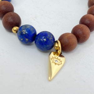 Bracelet by SoulSkin - Lapis Lazuli & Sandalwood