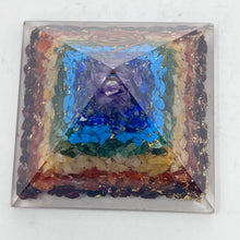 Load image into Gallery viewer, Orgone (Layered) Chakra Pyramid
