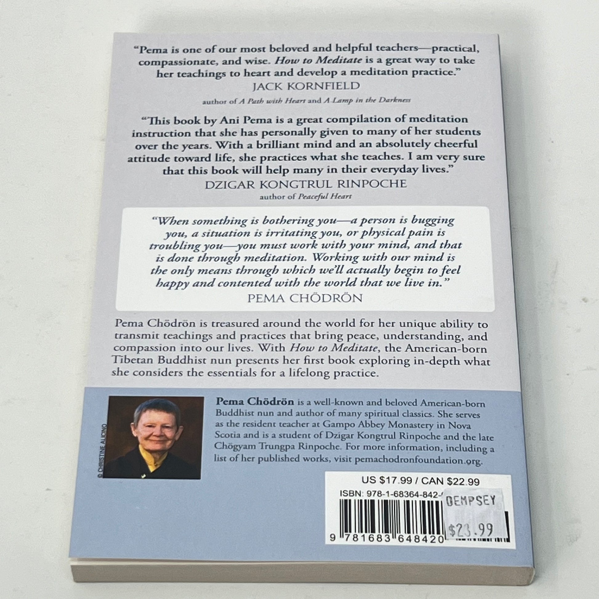 How to Meditate by Pema Chodron