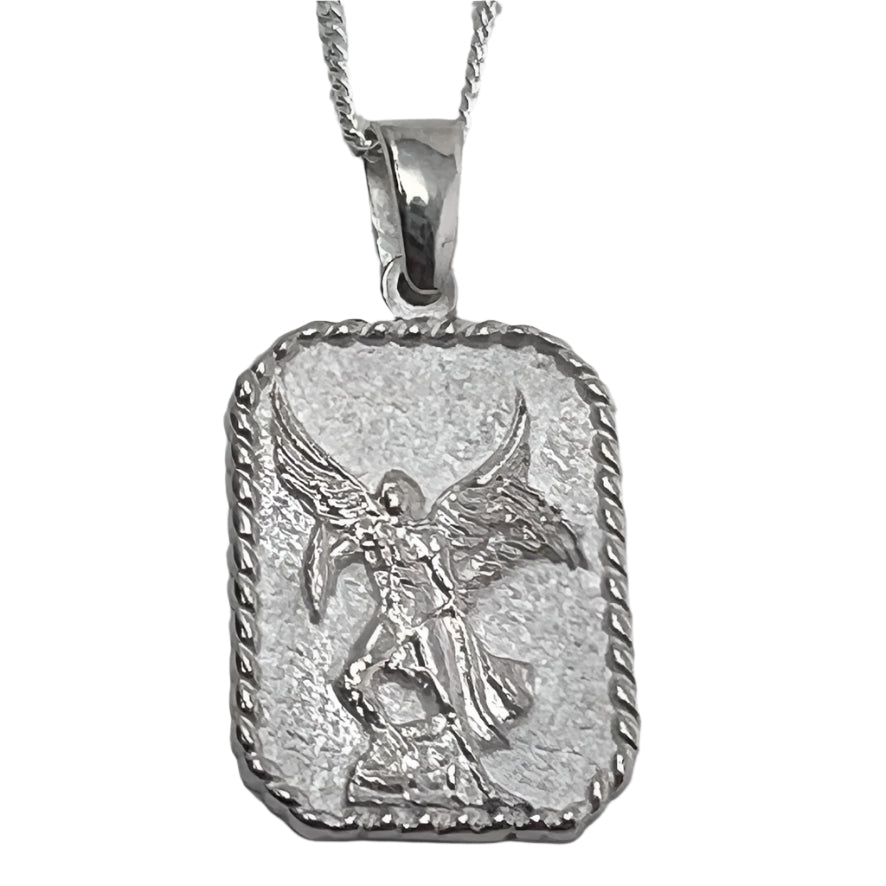 Quartz & Canary Archangel Raphael Necklace