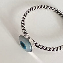 Load image into Gallery viewer, Evil Eye Ring (Size Options)
