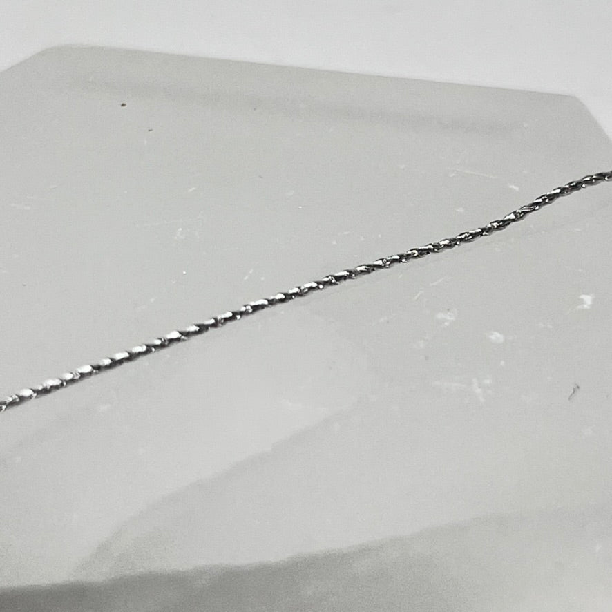 Sterling Silver Chain - EXTRA Sparkle 20"