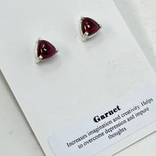 Load image into Gallery viewer, Earrings - Garnet (Triange/Square/Rectangle)
