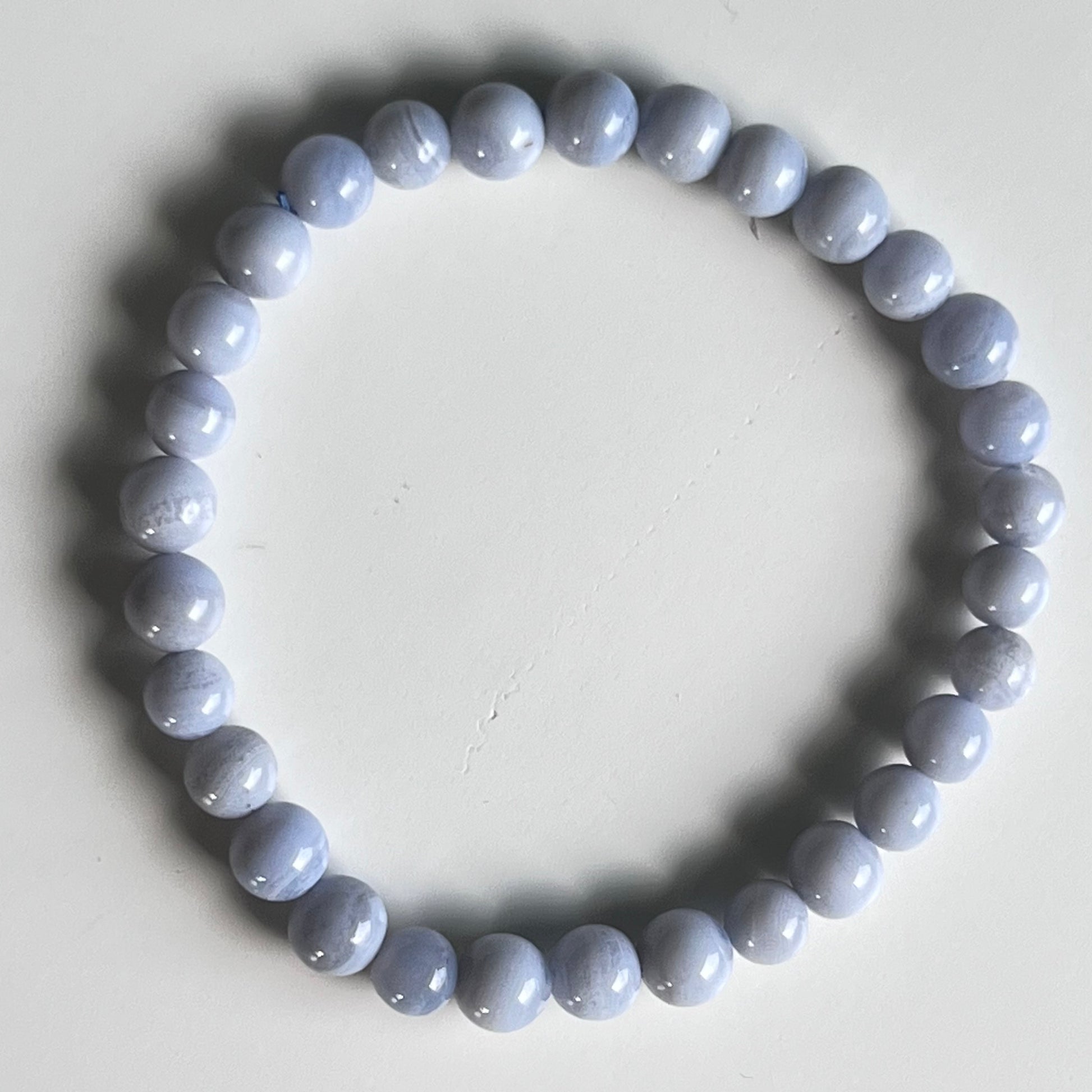 Bracelet - Blue Lace Agate 6mm