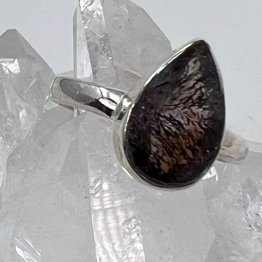 Ring - Tourmalinated Quartz - Size 8
