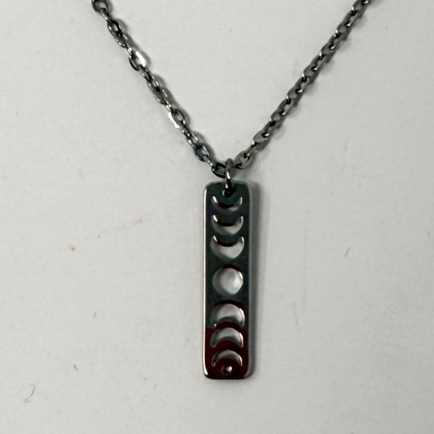 Necklace by SoukSkin - Small Moonphase (Stainless Steel)