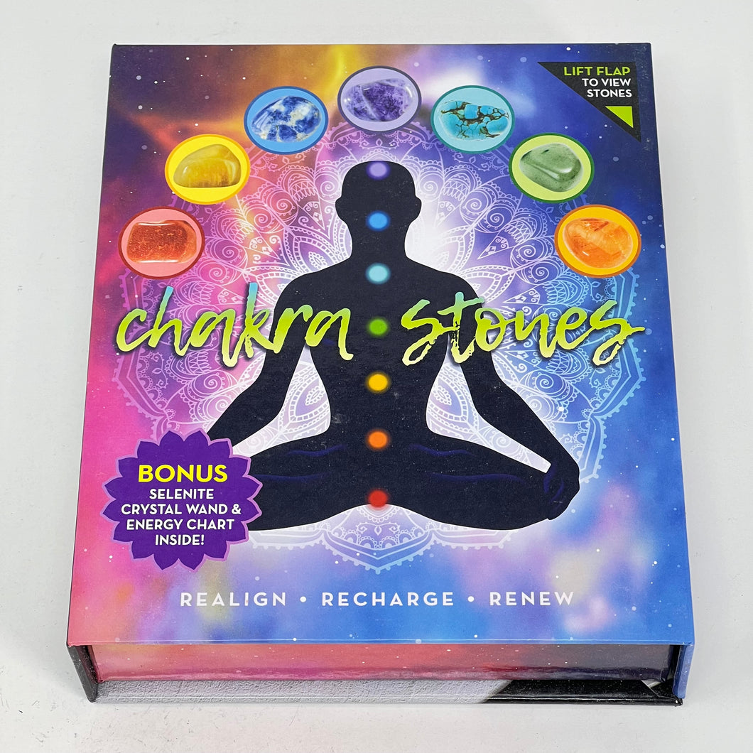 Chakra Stones + Selenite Box Set