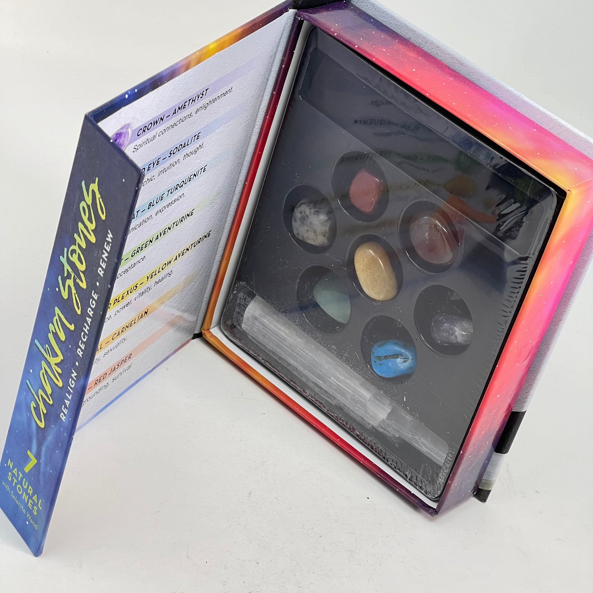 Chakra Stones + Selenite Box Set