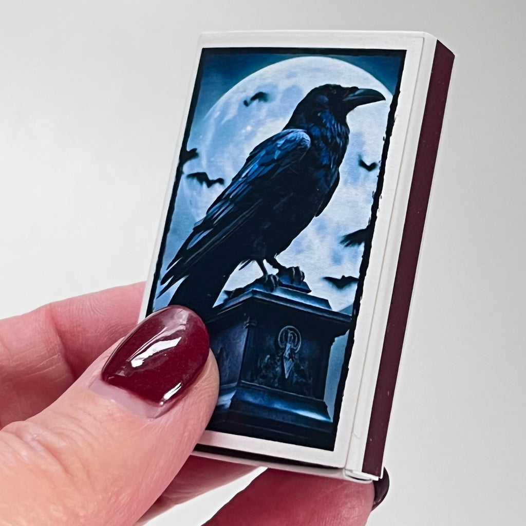 Crow/Moon Match Box
