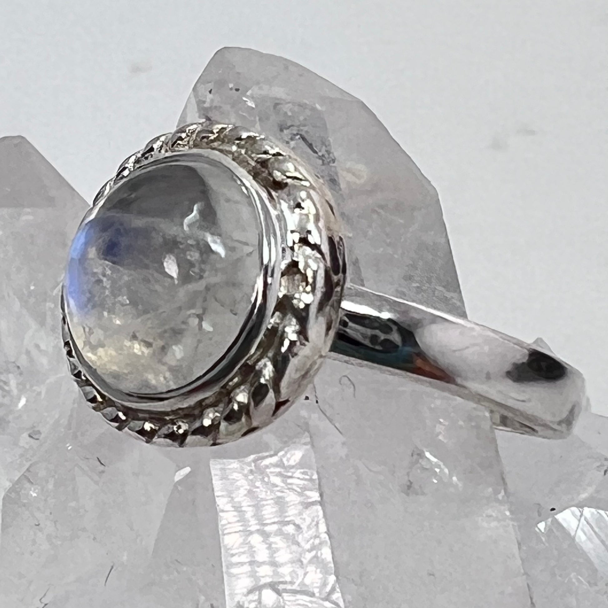 Ring - Rainbow Moonstone - Size 6