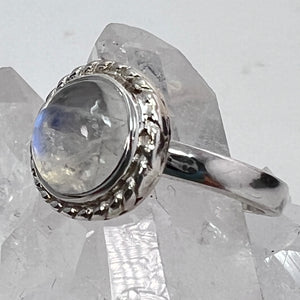 Ring - Rainbow Moonstone - Size 6