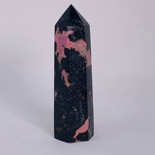 Load image into Gallery viewer, Rhodonite Tower/Standing Point - $40
