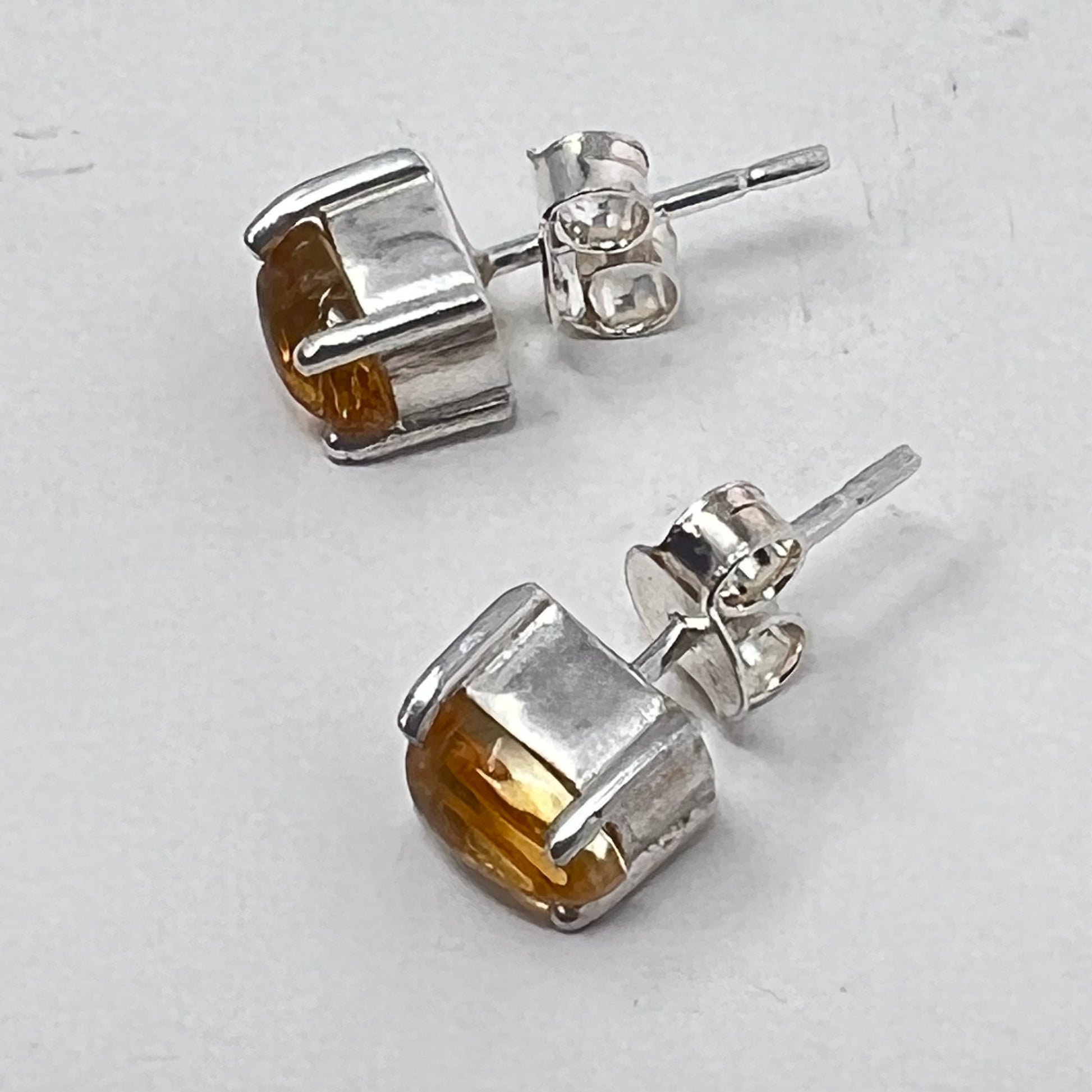 Earrings - Citrine (Oval)