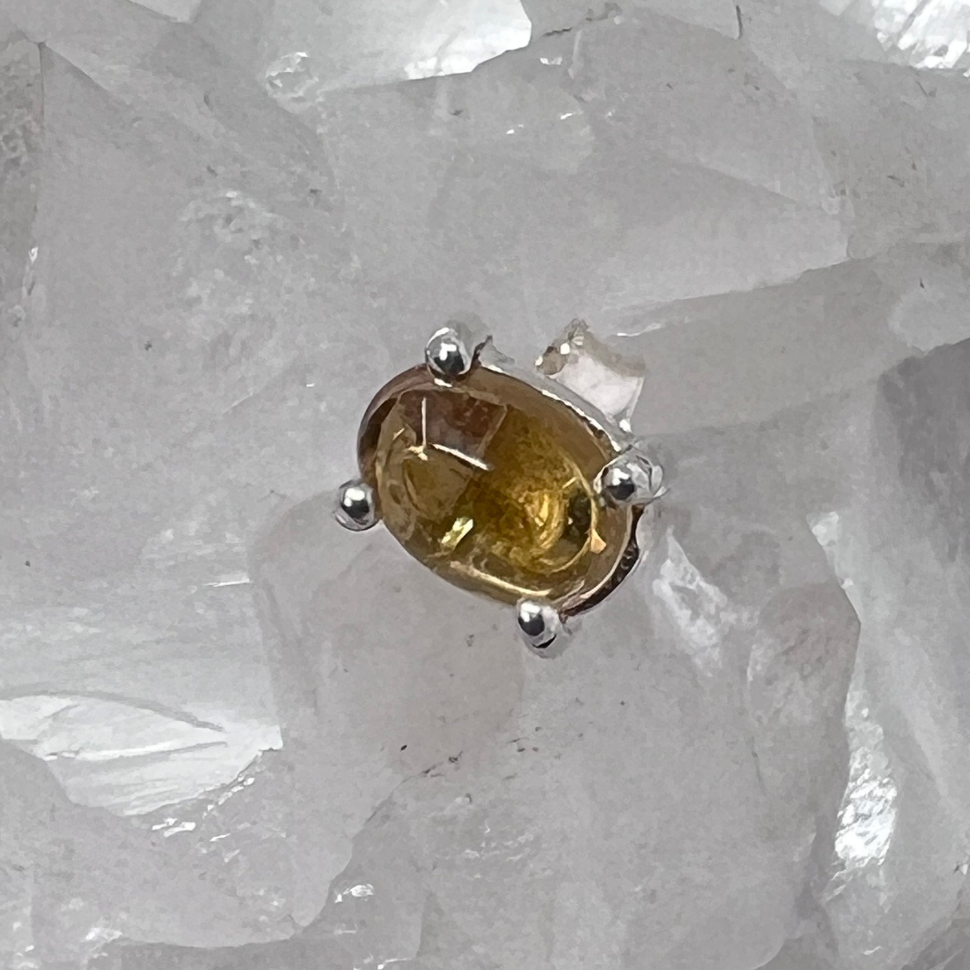 Earrings - Citrine (Oval)