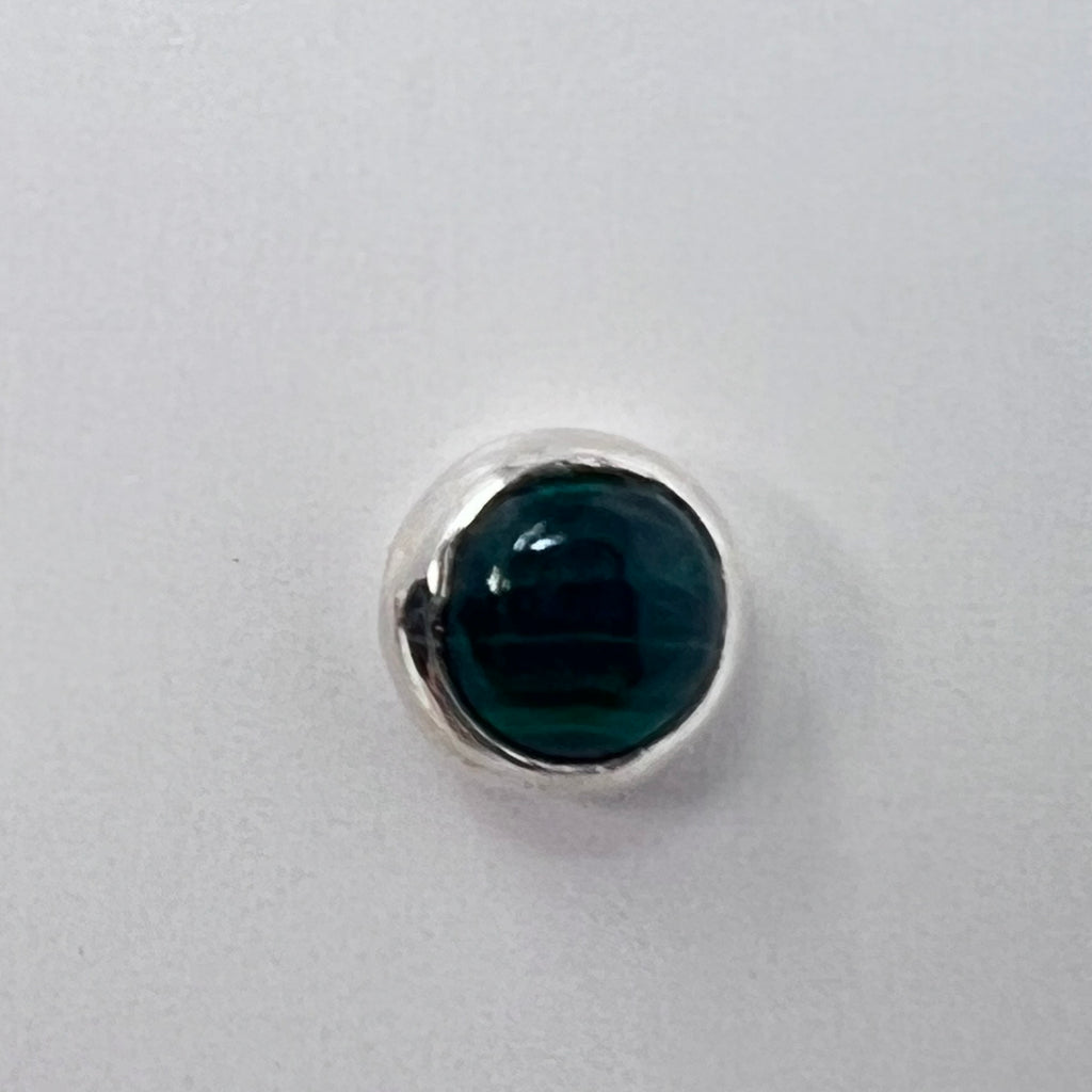 Earrings - Malachite (Small Round)
