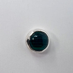 Earrings - Malachite (Small Round)