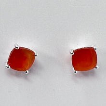 Load image into Gallery viewer, Earrings - Carnelian (Square)
