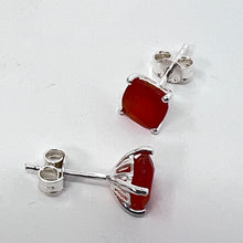 Load image into Gallery viewer, Earrings - Carnelian (Square)
